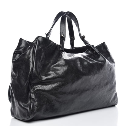 Chanel Glazed Caviar Large Pocket In The City Tote Black 3 of 13