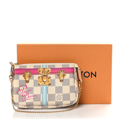 Louis Vuitton Damier Azur Summer Trunks Puerto Banus Mini Pochette Accessories 9 of 9