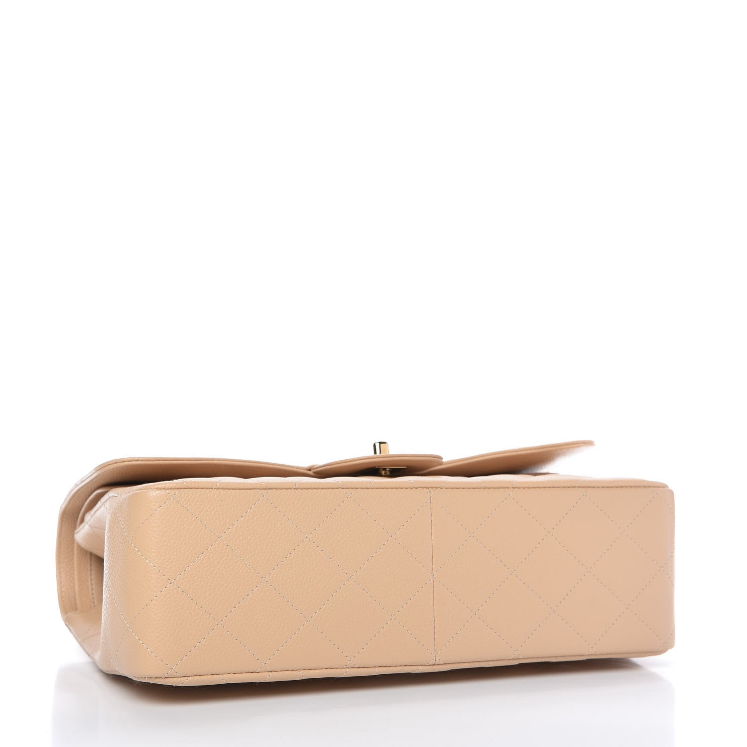 Chanel Caviar Quilted Jumbo Double Flap Beige Clair 4 of 11