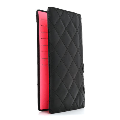 Chanel Calfskin Quilted Cambon Yen Wallet Black 3 of 19