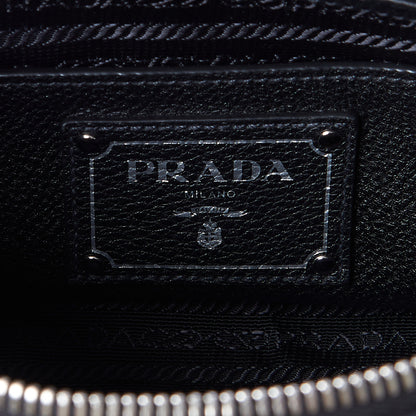 Prada Vitello Phenix Top Handle Shopping Satchel Black 8 of 8