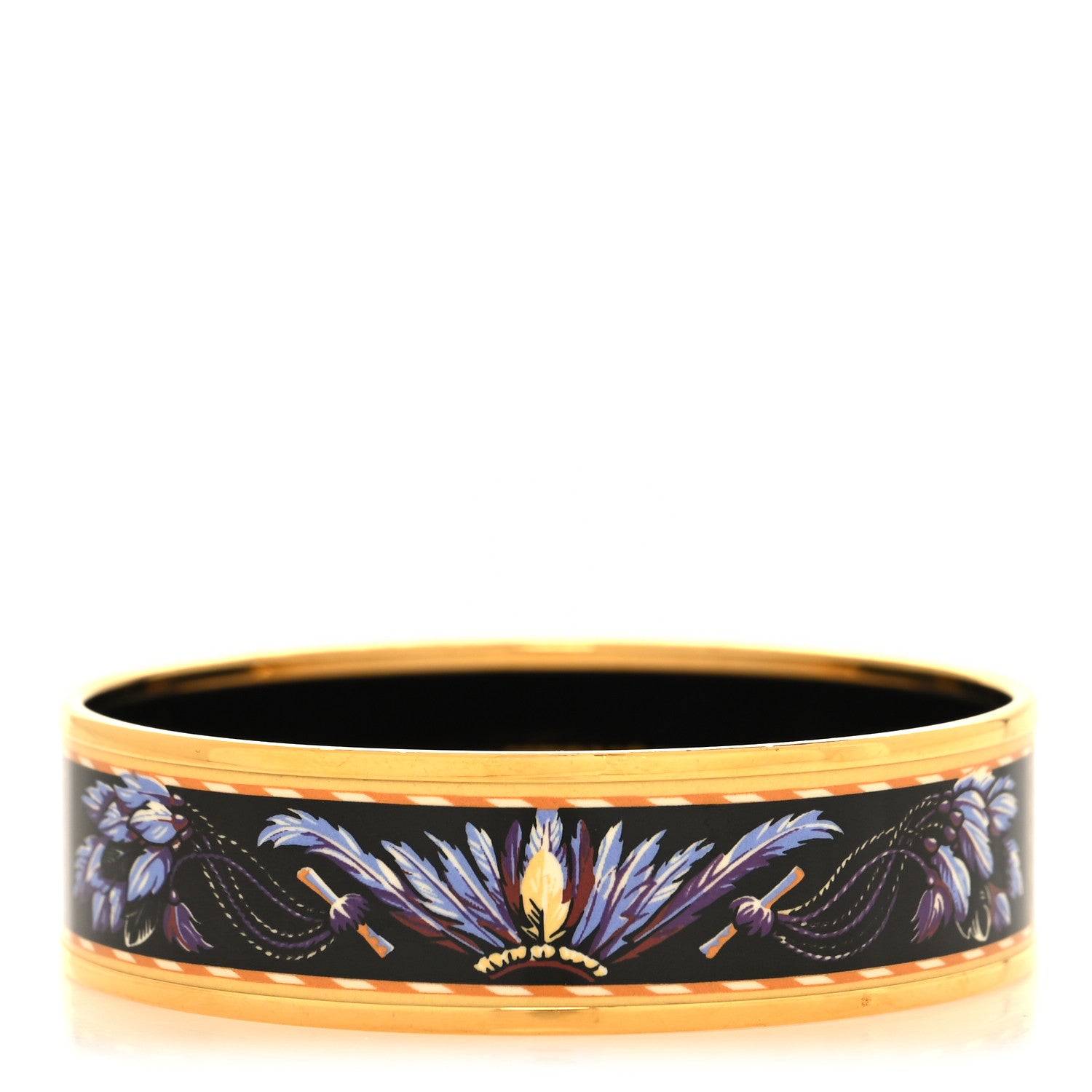 Hermes Enamel Printed Medium Brazil Bracelet 65 1 of 5