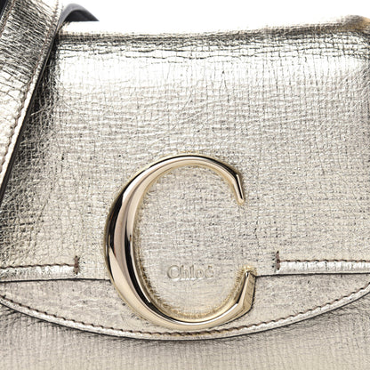 Chloe Calfskin Sued Mini C Bag Gold 9 of 9