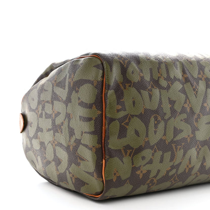 Louis Vuitton Monogram Graffiti Speedy 30 Kaki 8 of 19