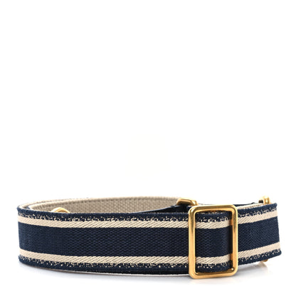 Christian Dior Canvas Embroidered Shoulder Strap Black 2 of 4