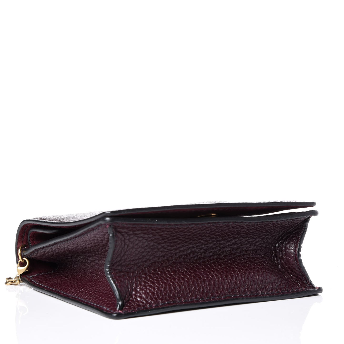 Grained Calfskin D-Bee Crossbody Burgundy