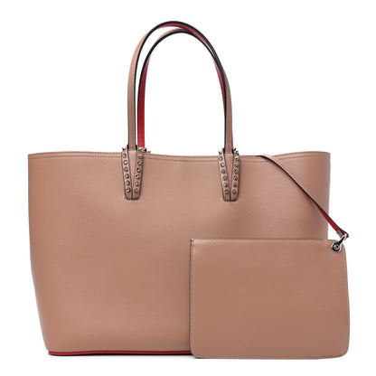 Christian Louboutin Calfskin Spikes East West Cabata Tote Nude 1 of 13