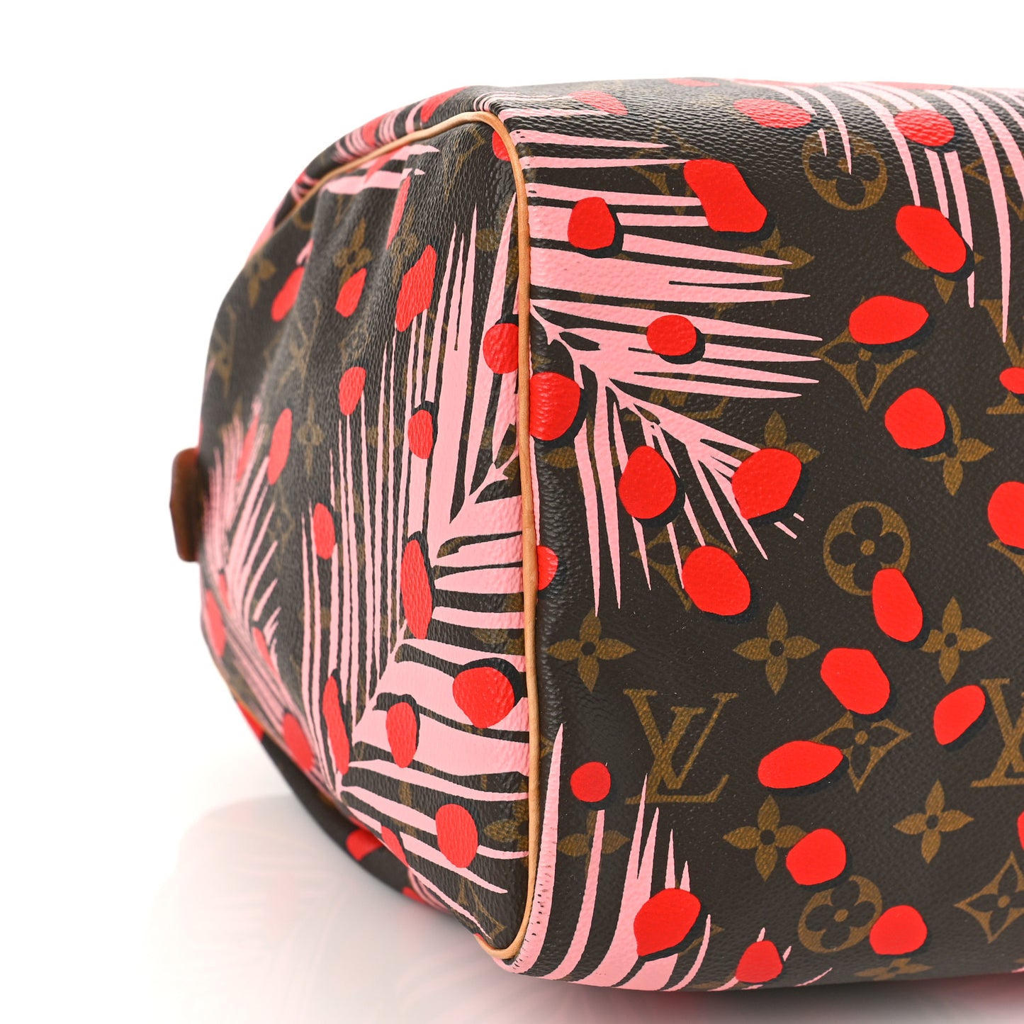 Monogram Jungle Dots Speedy 30 Sugar Pink Poppy