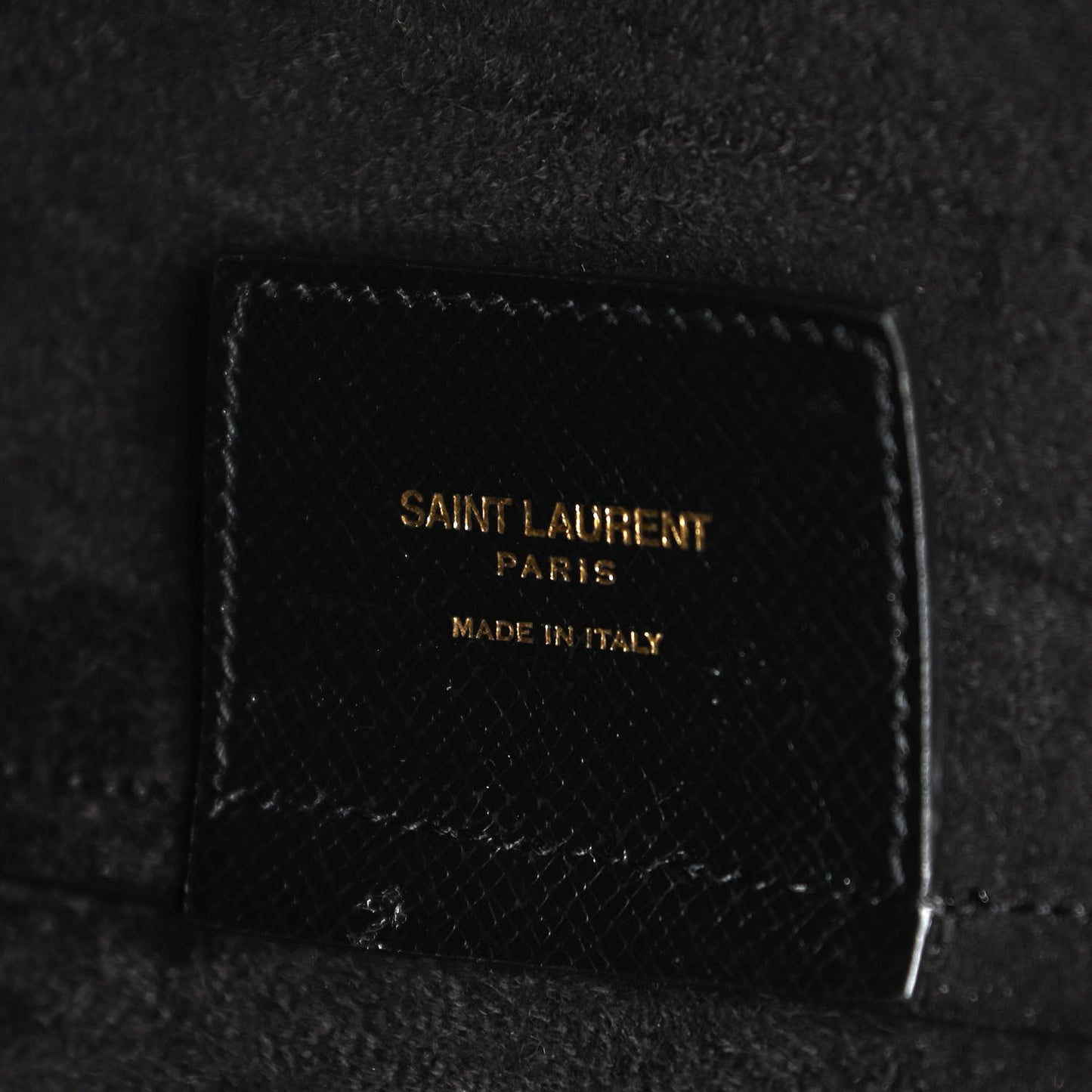 Grained Calfskin E/W Large Shopping Tote Black