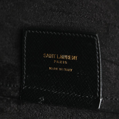 Saint Laurent Grained Calfskin E/W Large Shopping Tote Black 7 of 11