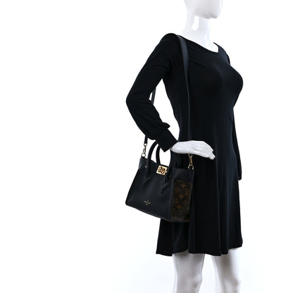 Louis Vuitton Calfskin Monogram On My Side PM Black 3 of 8