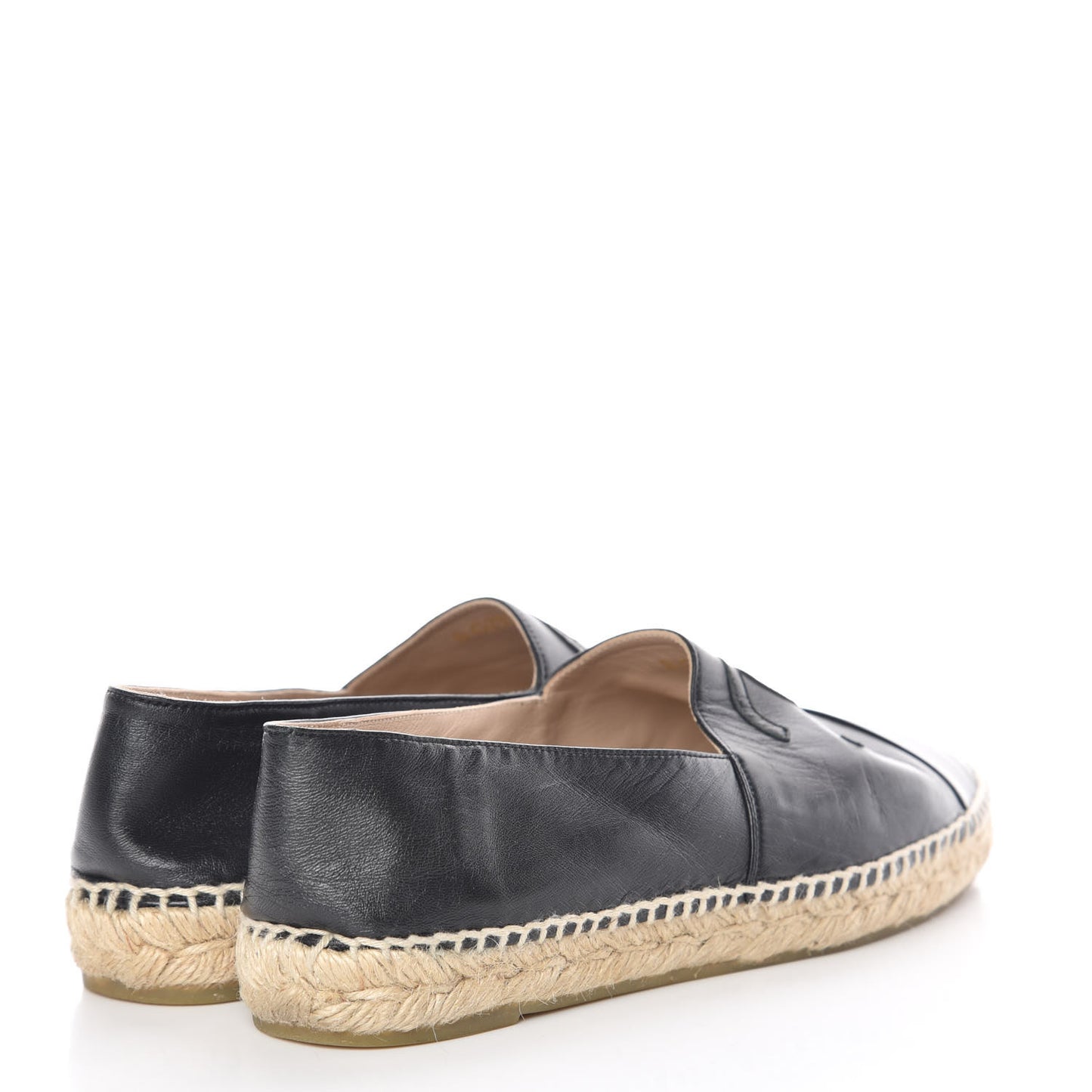 Lambskin CC Espadrilles 39 Black