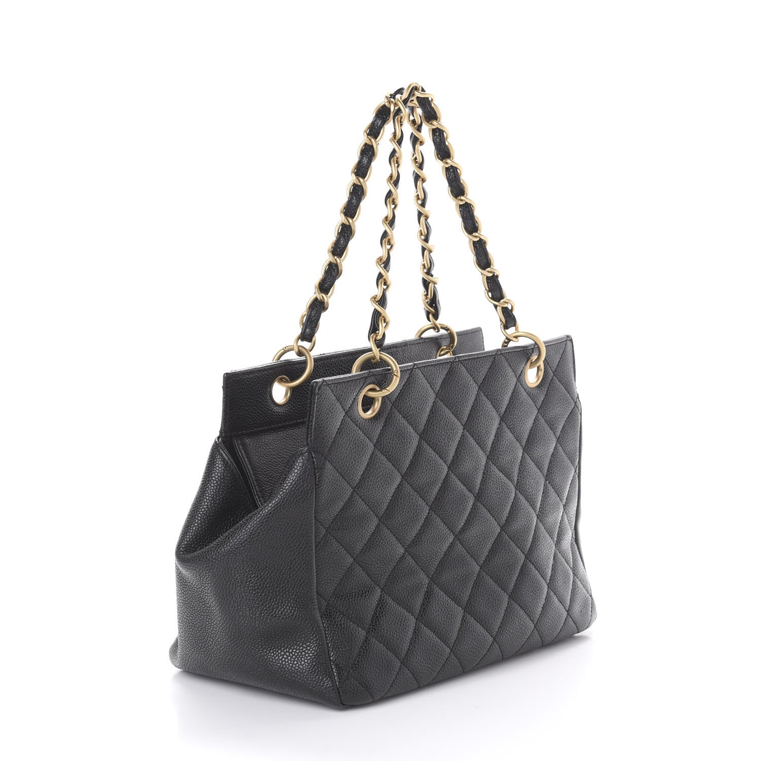 Chanel Caviar Quilted Petit Timeless Tote PTT Black 3 of 10