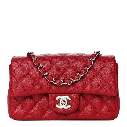 Chanel Caviar Quilted Mini Rectangular Flap Red 1 of 10