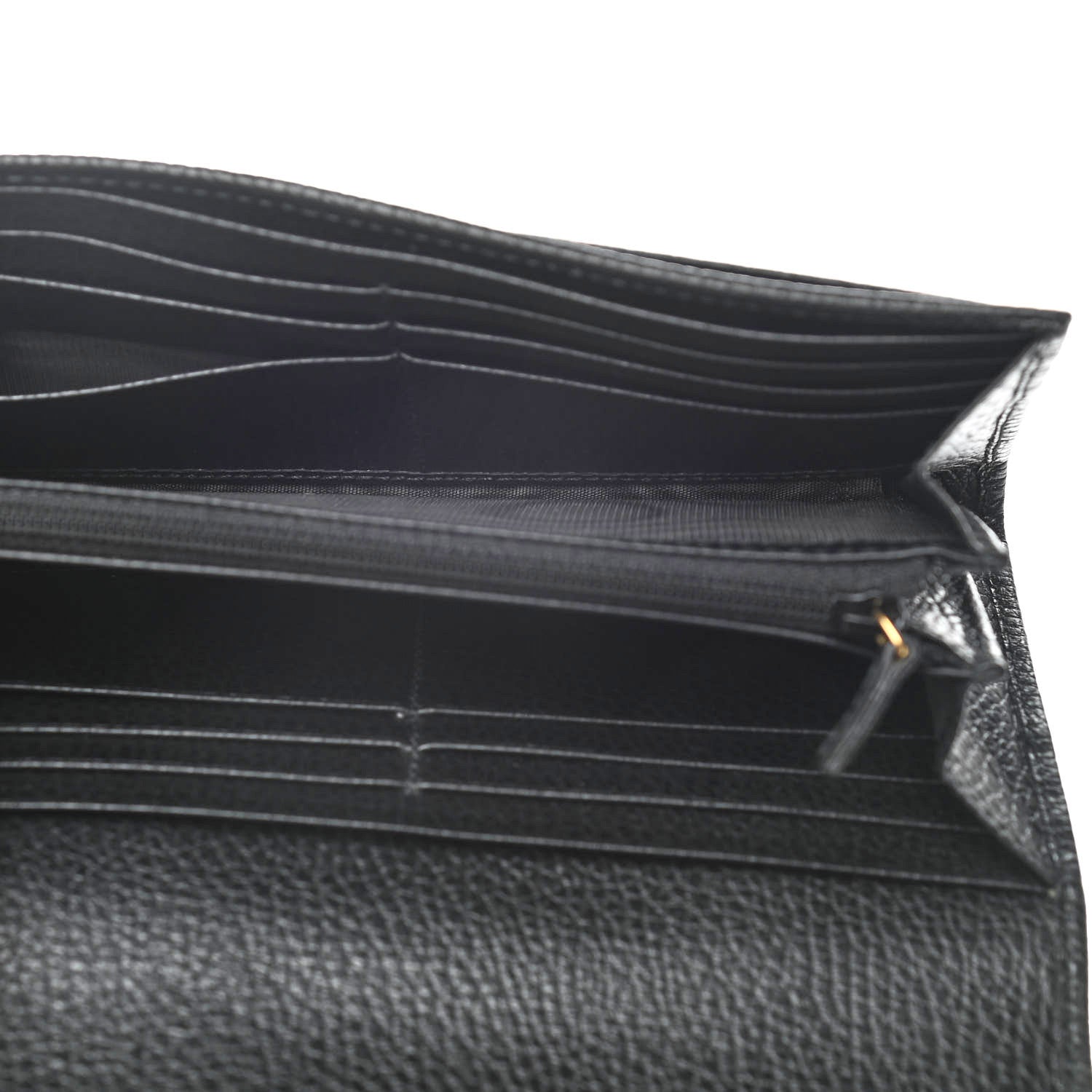 Gucci Calfskin Garden Continental Wallet Black 5 of 10