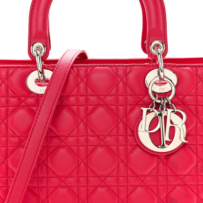 Christian Dior Lambskin Cannage Large Lady Dior Pink 8 of 15