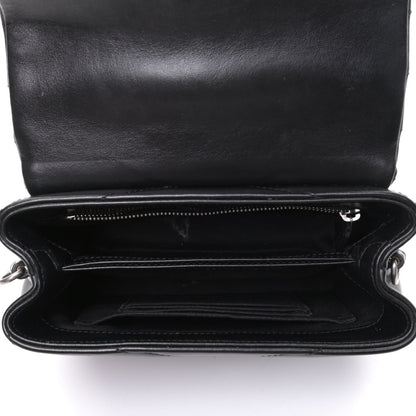 Saint Laurent Calfskin Y Quilted Monogram Toy Loulou Crossbody Bag Black 4 of 5