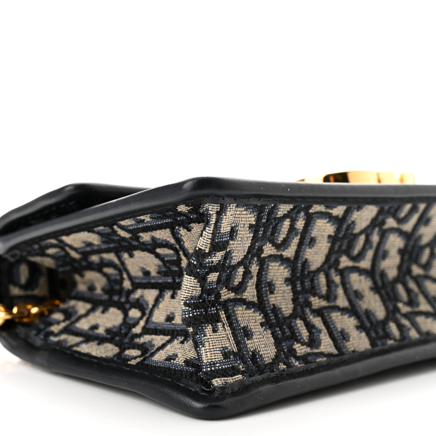Christian Dior Oblique 30 Montaigne East West Chain Flap Bag Blue 8 of 10