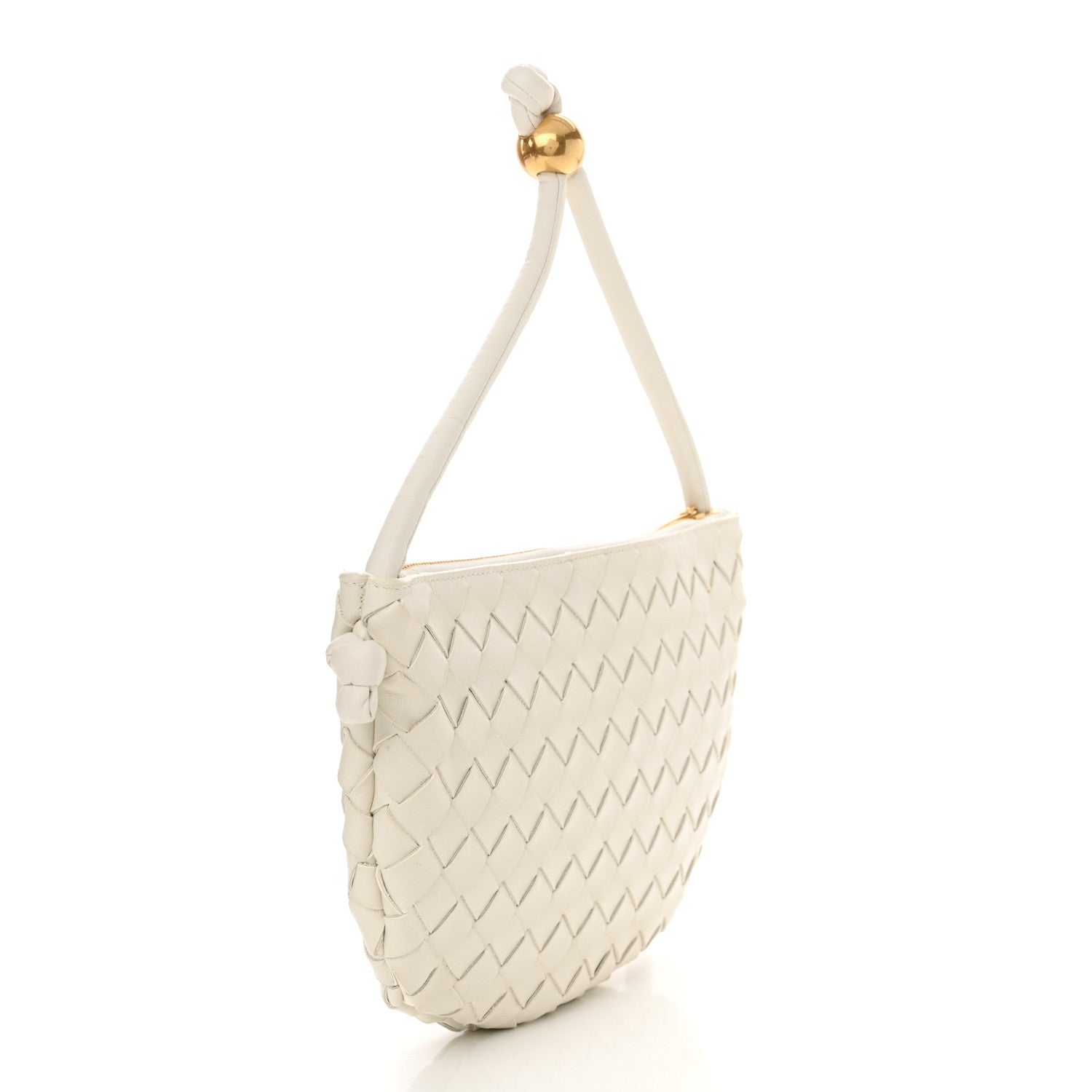 Bottega Veneta Nappa Intrecciato Medium Turn Pouch White 3 of 10