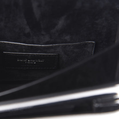 Saint Laurent Metallic Calfskin Small Monogram Sunset Silver 5 of 10