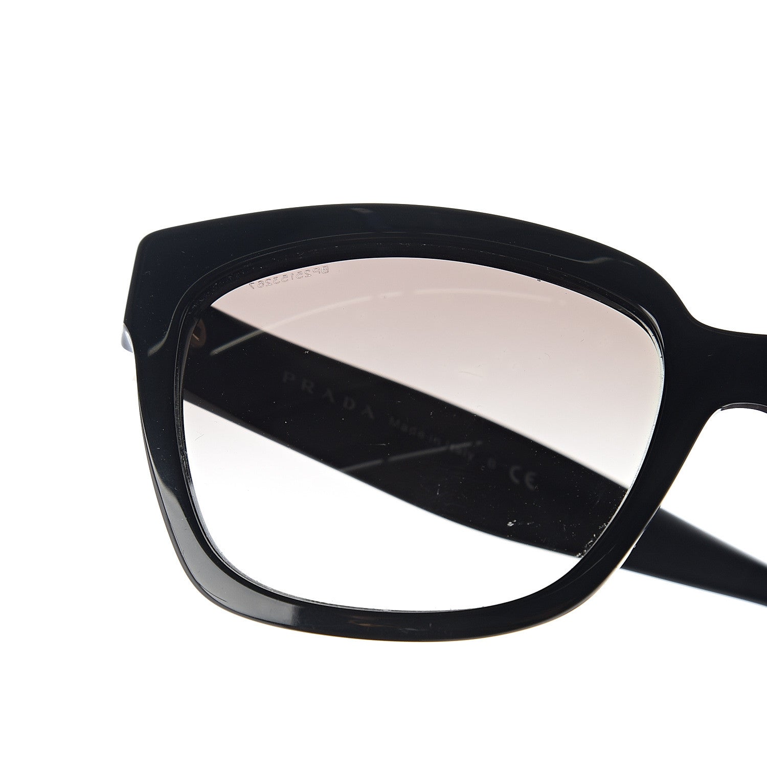Prada Square Sunglasses SPR 07P Black 10 of 14