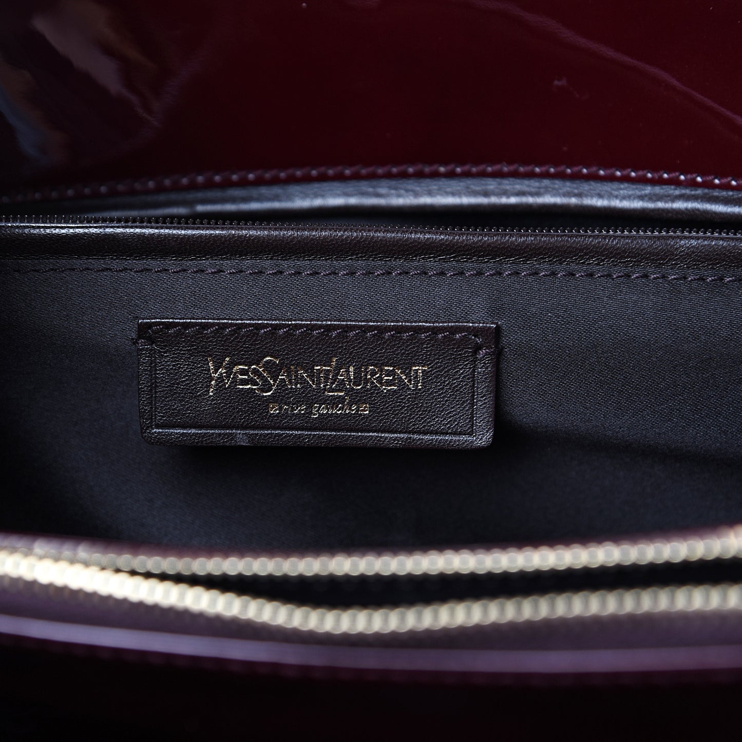 Patent Calfskin Large Uptown Burgundy