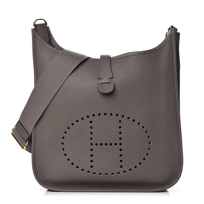 Hermes Taurillon Clemence Evelyne III GM Etain 1 of 10