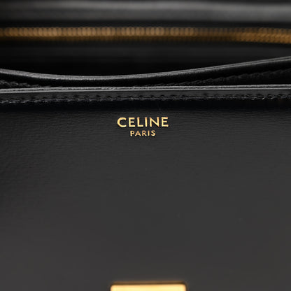 Celine Shiny Calfskin Medium Triomphe Black 6 of 12