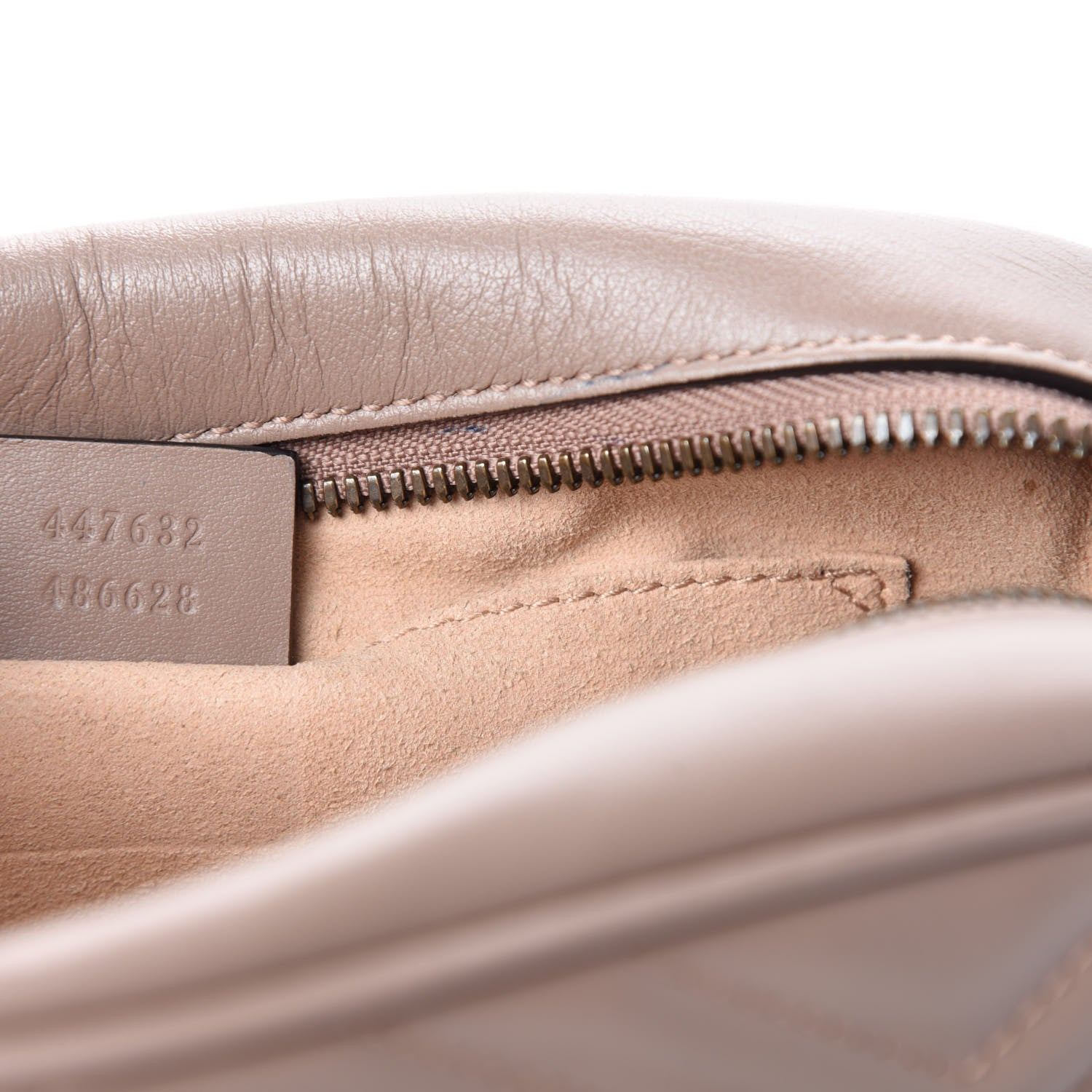 Gucci Calfskin Matelasse Small GG Marmont Chain Shoulder Bag Porcelain Rose 12 of 13