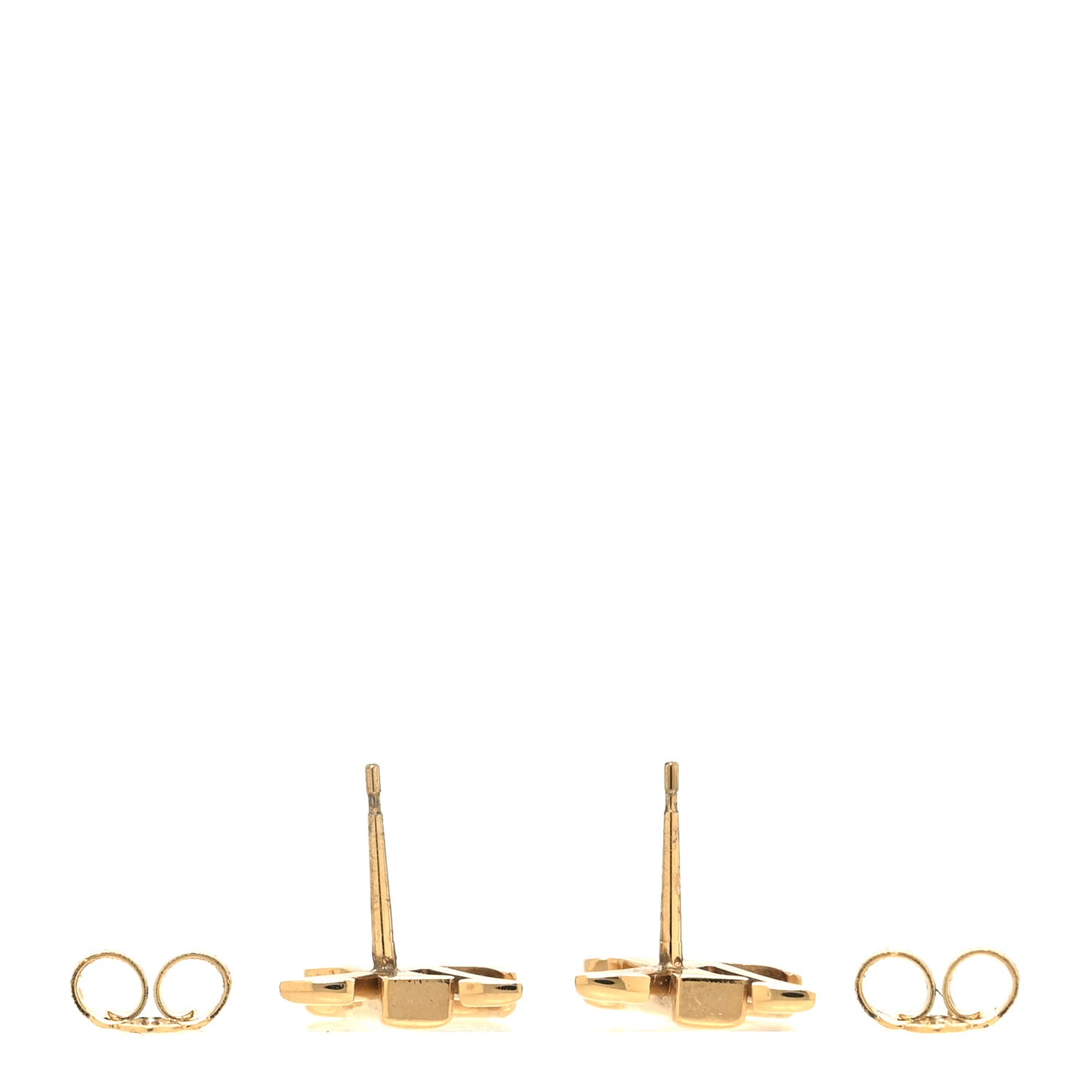 Metal LV Iconic Earrings Gold