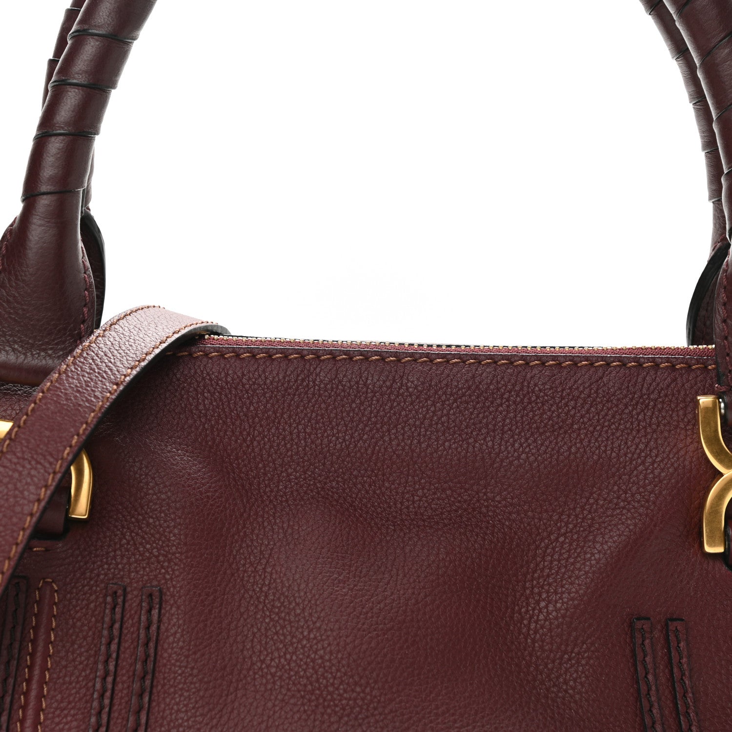 Chloe Calfskin Medium Marcie Satchel Dark Velvet 7 of 12
