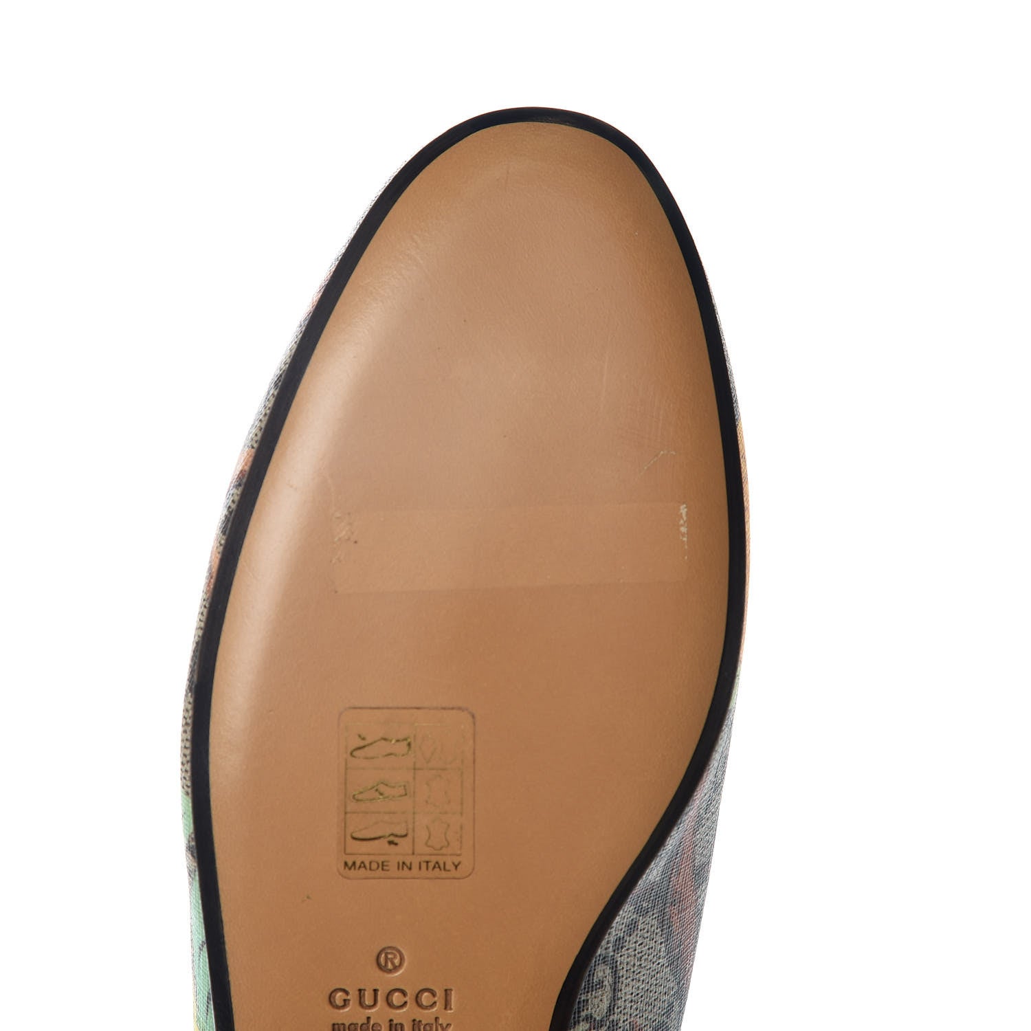 Gucci GG Supreme Monogram Tian Womens Princetown Slippers 37 Beige Ebony Multicolor 7 of 12