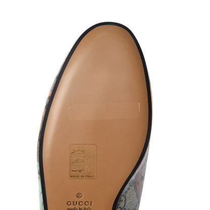 Gucci GG Supreme Monogram Tian Womens Princetown Slippers 37 Beige Ebony Multicolor 7 of 12