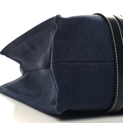 Chloe Calfskin Linen Medium Woody Tote Deep Denim 8 of 11
