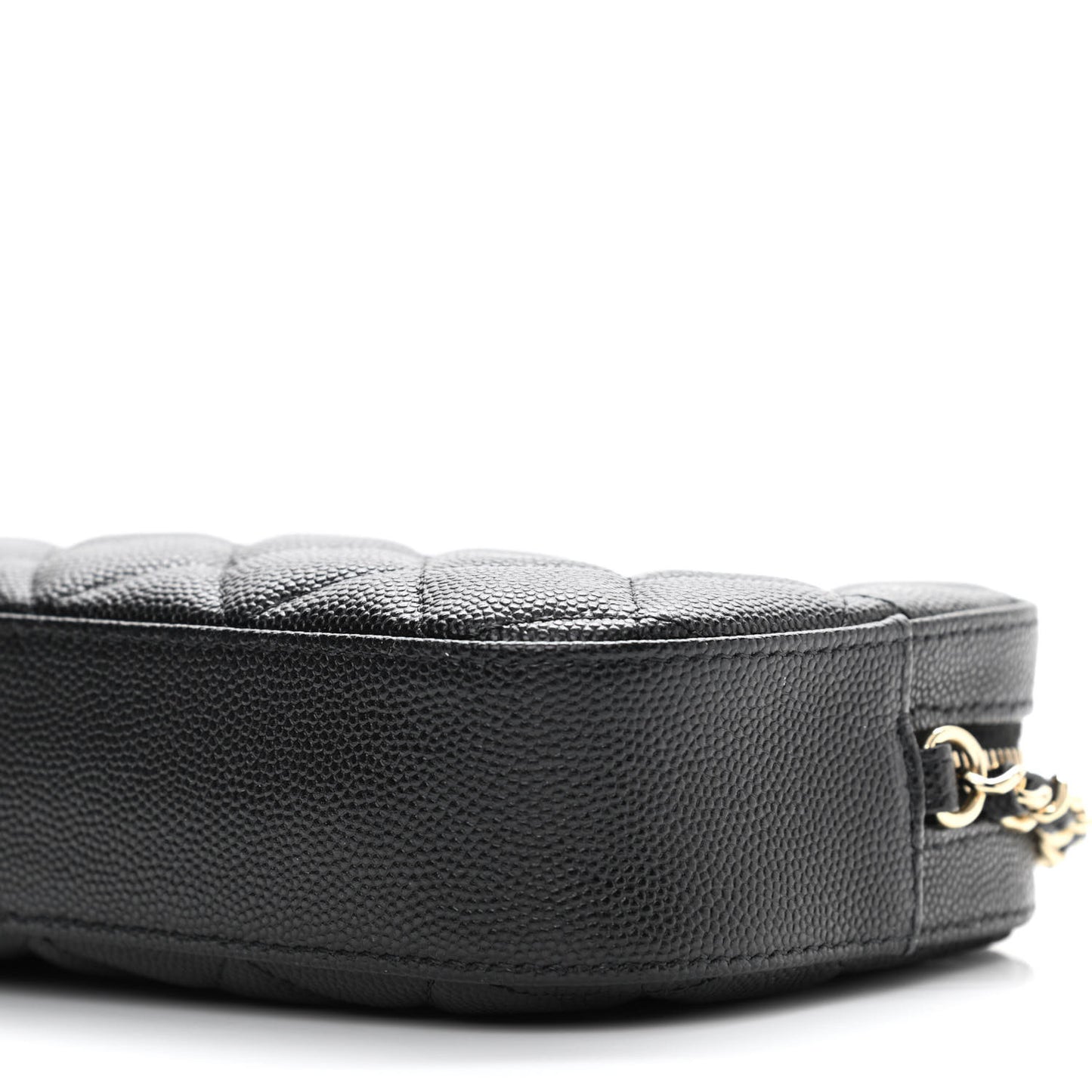 Caviar Quilted Vanity With Chain Black