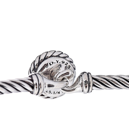 David Yurman Sterling Silver 18K Yellow Gold 3mm Chatelaine Bracelet 4 of 4