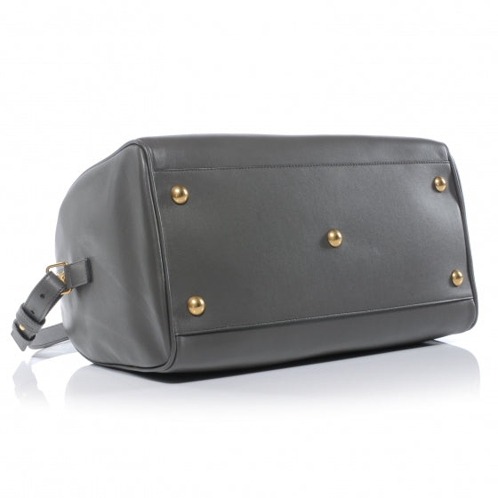 SAINTLAURENTLeatherClassicDuffle6BagGray