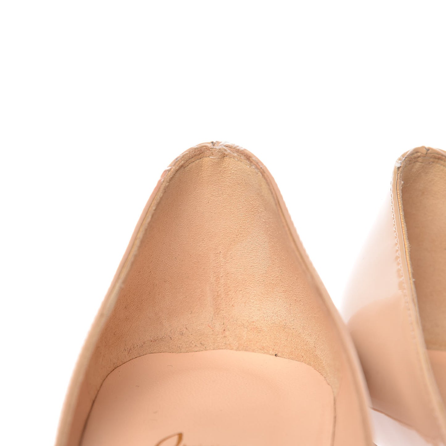 Patent Mater Claude 85 Pumps 36 Nude