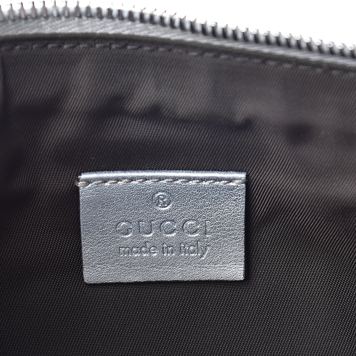 Gucci Guccissima New Britt Wristlet Silver 6 of 10