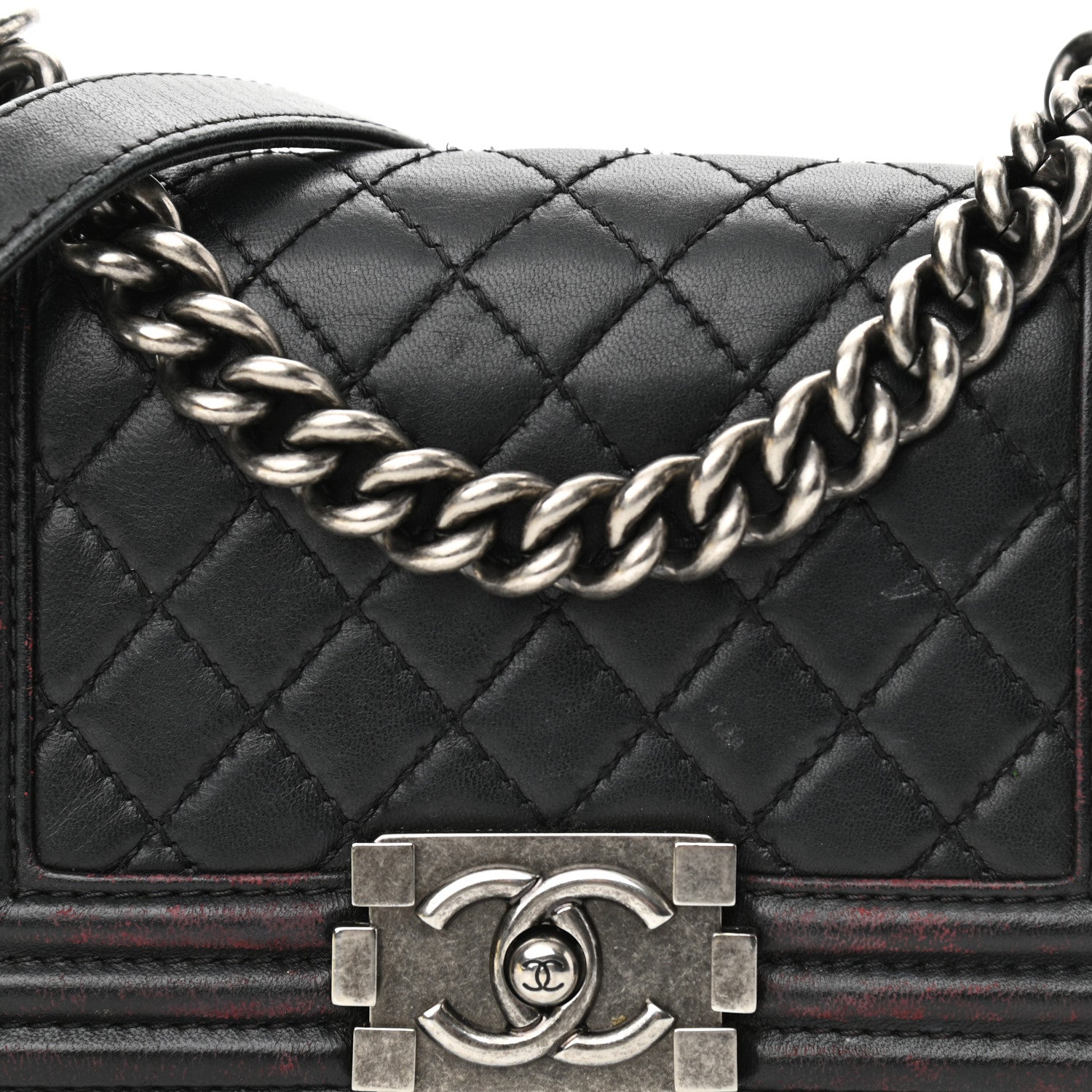 Chanel Lambskin Quilted Small Boy Flap Black 8 of 18