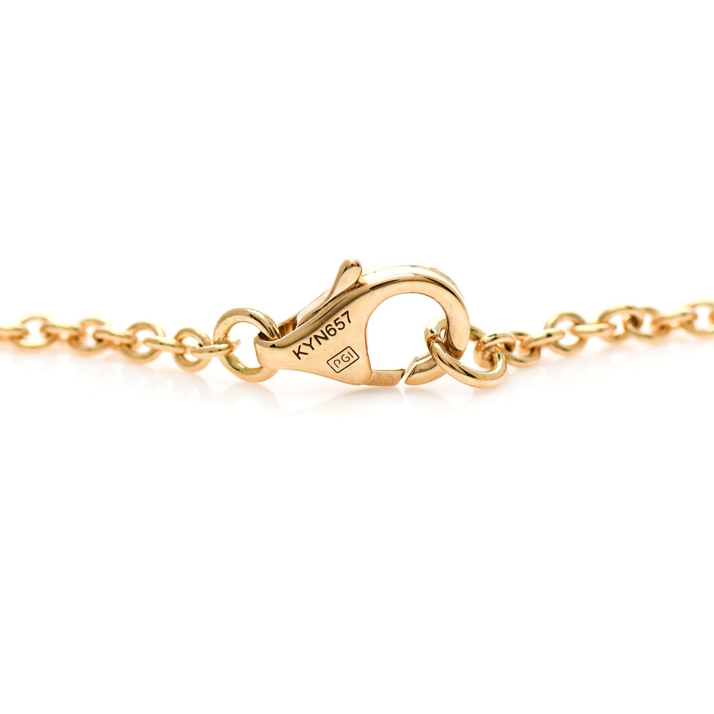 18K Yellow Gold Interlocking LOVE Necklace