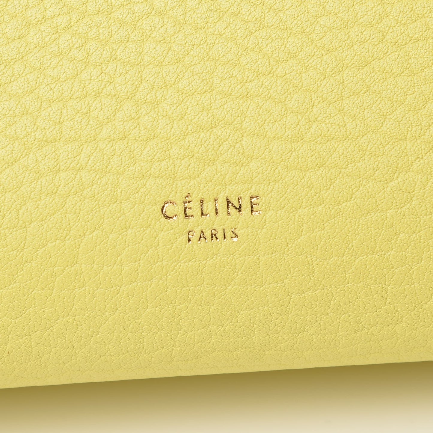Crisped Calfskin Mini Tie Knot Tote Fluo Yellow