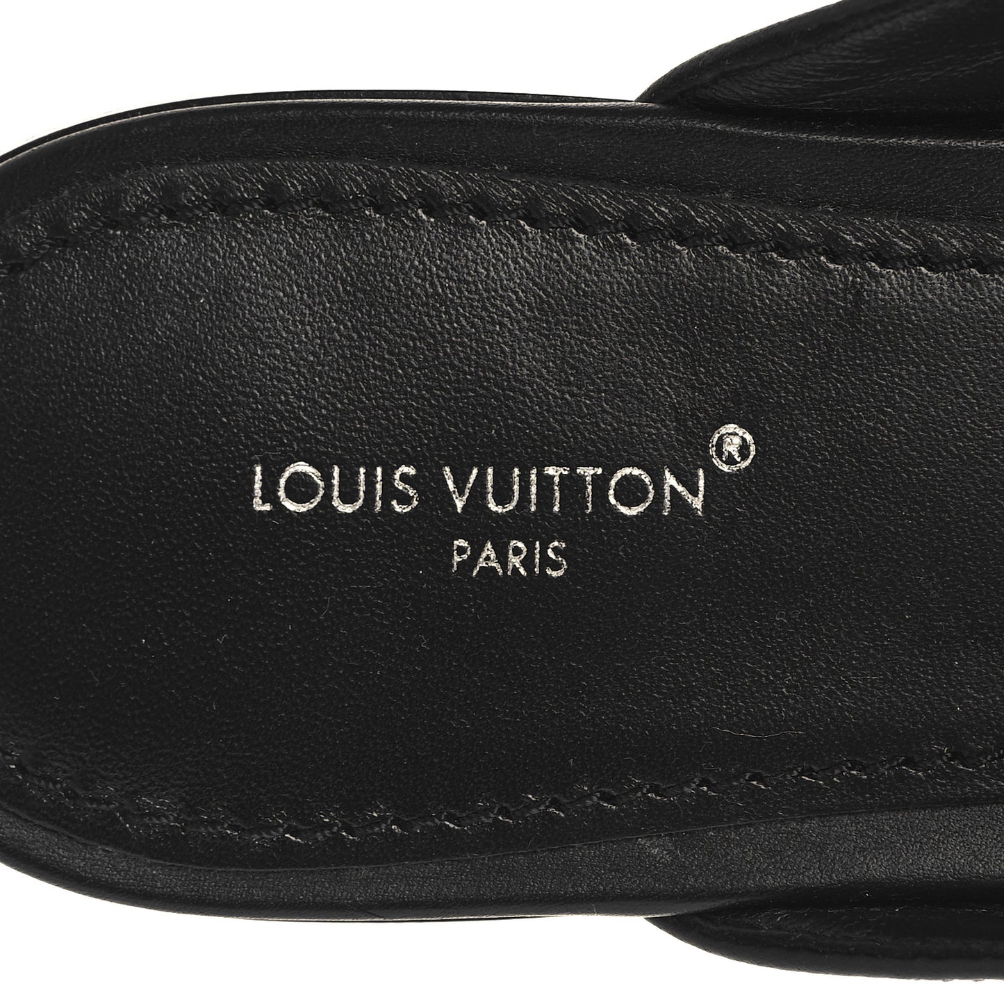 Calfskin LV Mare Open Back Loafers 40 Black
