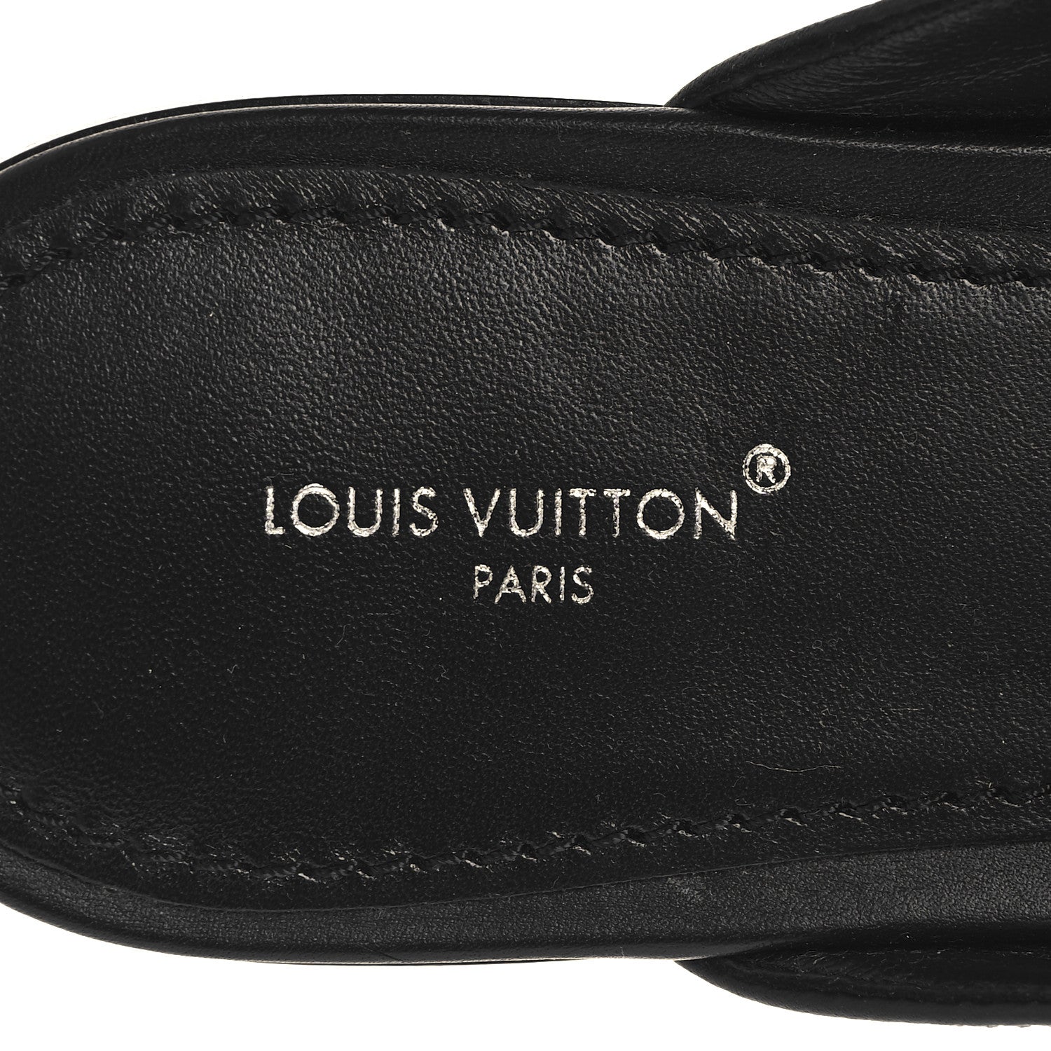 Louis Vuitton Calfskin LV Mare Open Back Loafers 40 Black 9 of 9