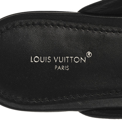 Louis Vuitton Calfskin LV Mare Open Back Loafers 40 Black 9 of 9