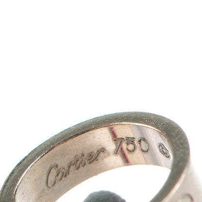 Cartier 18K White Gold Charity LOVE Adjustable Cord Bracelet Black 4 of 6