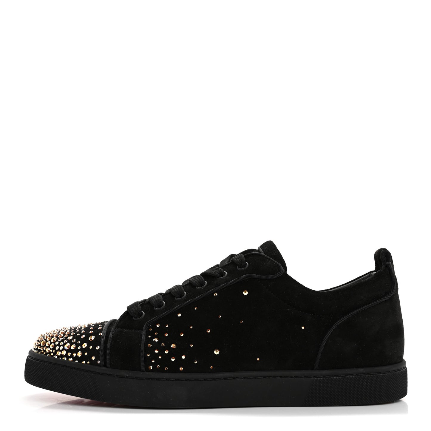 Veau Velours Crystal Mens Degralouis Low Top Sneaker 43 Black