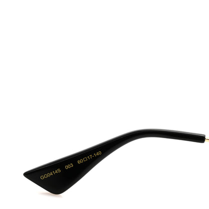 Gucci Metal Rectangular Frame Sunglasses GG0414S Gold Multicolor 5 of 7