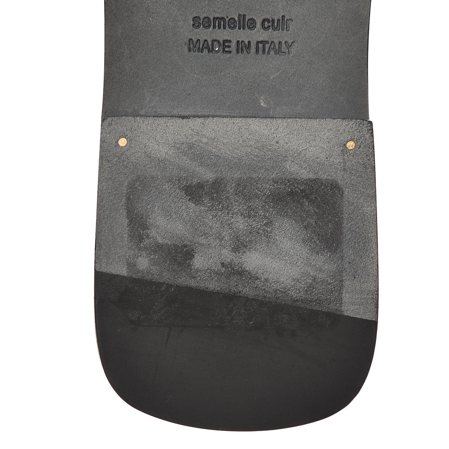Hermes Box Calfskin Oran Sandals 36.5 Black 9 of 11