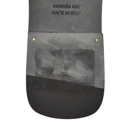 Hermes Box Calfskin Oran Sandals 36.5 Black 9 of 11